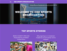 Tablet Screenshot of coxsportsbroadcasting.com